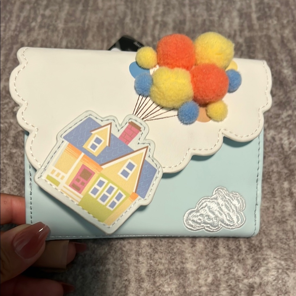 Loungefly Disney Pixar UP Floating House PomPom Wallet